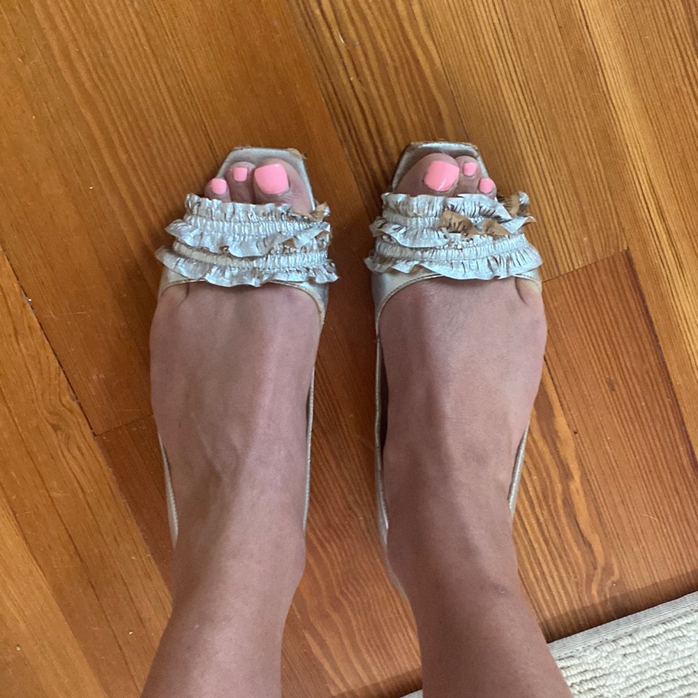 Kate Spade Silver Flats